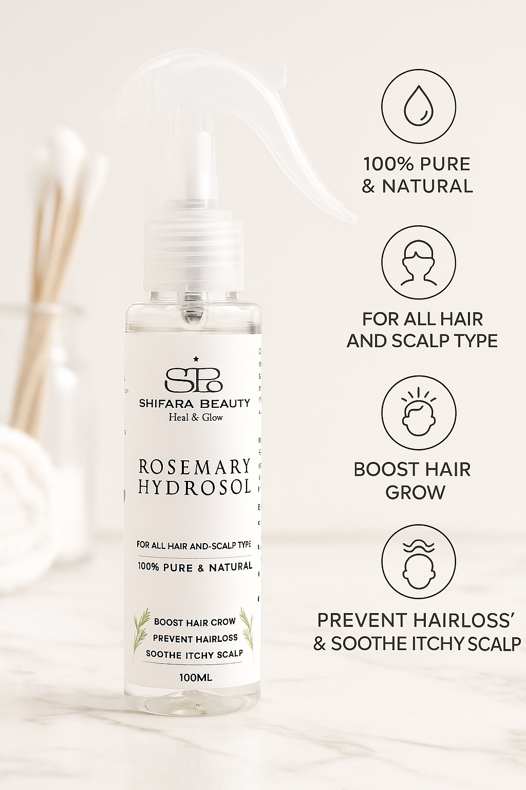 100% Rosemary Hydrosol