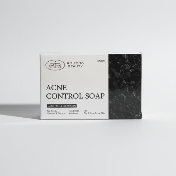 Shifara Beauty Acne Control Soap packaging on a white background