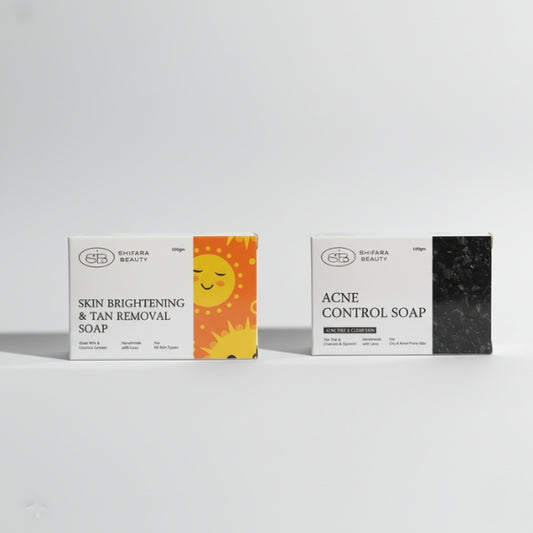 Glow & Clarity Combo – Skin Brightening + Anti-Acne Handmade Soap Set